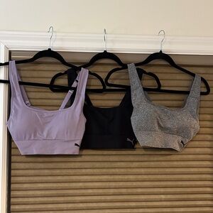 Women's Intimates & Sleepwear Sports Bra Set - Black, Gray, Purple